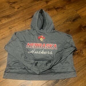 Nebraska Huskers Youth Russell Athletic Gray Hoodie